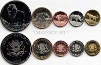 Сомали  набор из 5-ти монет 2013 год фауна
