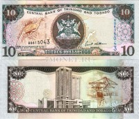 бона Тринидад и Тобаго 10 долларов 2006 год