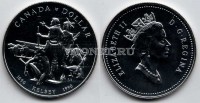 монета Канада 1 доллар 1990 год Генри Келси UNC