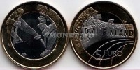 монета Финляндия 5 евро 2016 год Хоккей
