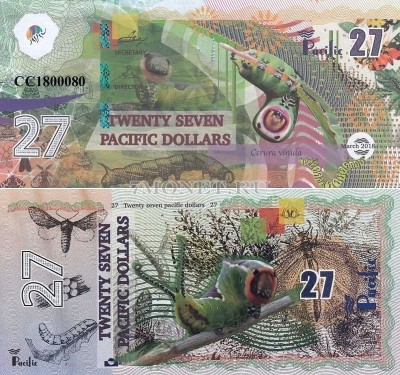 бона Тихий океан 27 долларов 2018 год  Ночная бабочка Шелкопряд-гарпия