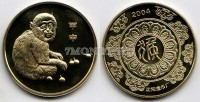 Китай монетовидный жетон 2004 год серия "Лунный календарь" год обезьяны