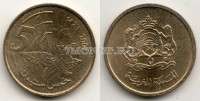 монета Марокко 5 сантимов 2002 год