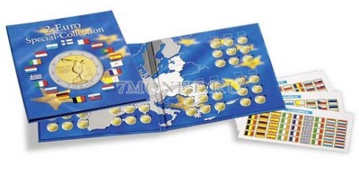 Папка для монет достоинством 2 евро