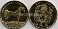 монета Сен-Дени 1 крона 2018 год Арабский скакун