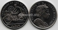 монета Остров Мэн 1 крона 2007 год 100-летие гонок