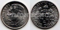монета США 10 центов (дайм) 2011Р год
