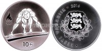 монета Эстония 10 евро 2016 год XXXI летние Олимпийские Игры в Рио-де-Жанейро