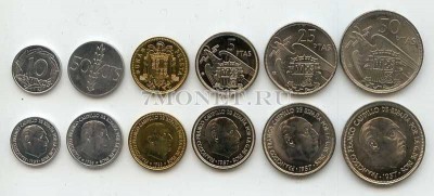 Испания набор из 6-ти монет