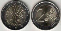 монета Эстония 2 евро 2017 год Путь к независимости
