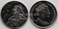 монета Виргинские острова 1 доллар 2016 год Олимпиада в Рио-де-Жанейро - пляжный волейбол
