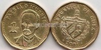 монета Куба 1 песо 2001 год Хосе Марти