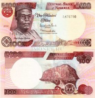 бона Нигерия 100 найра 2010-11 год