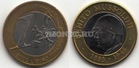 монета Италия 1 евро Муссолини. Частный выпуск