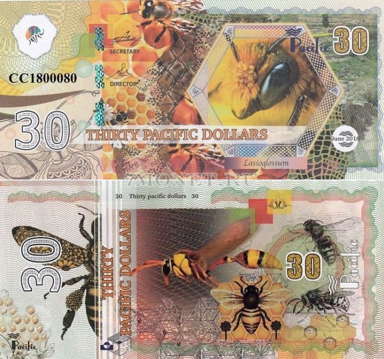 бона Тихий океан 30 долларов 2018 год Пчела