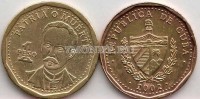 монета Куба 1 песо 2002 год Хосе Марти
