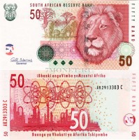 бона ЮАР 50 рандов 2005-09 год