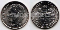 монета США 10 центов (дайм) 2014Р год