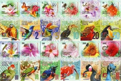 Набор из 12-ти бон Остров Аврора 2020 год - Флора и фауна