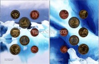 ЕВРО пробный набор из 8-ми монет Исландия 2004 год, в буклете