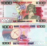 бона Сьерра-Леоне 1000 леоне 2010 год