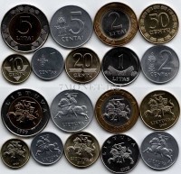 Литва набор из 9-ти монет