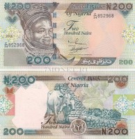 бона Нигерия 200 найра 2000 год