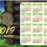 календарик 2019 года с жетоном 