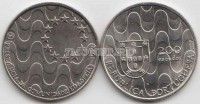 монета Португалия  200 эскудо 1992 год Председательство Португалии в Евросоюзе
