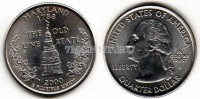 США 25 центов 2000 год Мэриленд