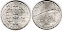 монета Макао 20 патак 1974 год