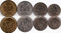 Шпицберген набор из 4-х  монет 10, 25, 50, 100 рублей 1993 год