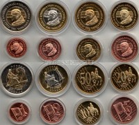 ЕВРО пробный набор из 8-ми монет Ватикан 2007 год