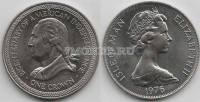 монета Остров Мэн 1 крона 1976 год