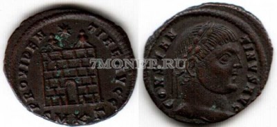 Античная монета .Римская Империя. Константин. Фоллис