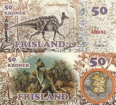 бона Фрисланд 50 крон 2016 год Зауролоф
