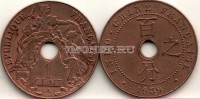 монета Французский Индокитай 1 сантим 1939 год