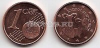 монета Кипр 1 евроцент 2009 год