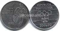 монета Португалия  200 эскудо 1992 год олимпиада