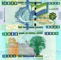 бона Сьерра-Леоне 10000 леоне 2010 год 
