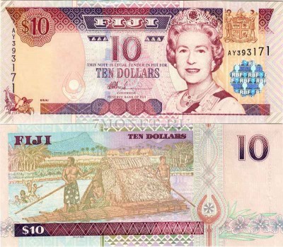 бона Фиджи 10 долларов 2002 год