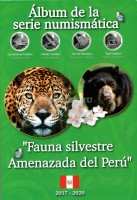 альбом для монет Перу 1 новый соль 2017 - 2020 год  серии Фауна Перу