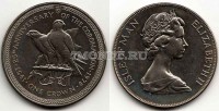 монета Остров Мэн 1 крона 1978 год 25-летие коронации Королевы Елизаветы II