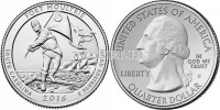 США 25 центов 2016Р год штат Южная Каролина, Национальный парк США "Форт Молтри", 35-й