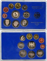 Германия годовой набор из 10-ти монет 1979D год PROOF