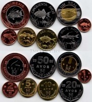 Кабинда набор из 8-ми монет 2009 год