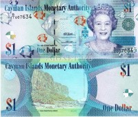 бона Каймановы острова 1 доллар 2010 год
