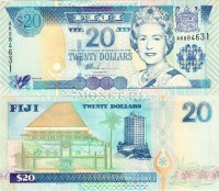 бона Фиджи 20 долларов 2002 год