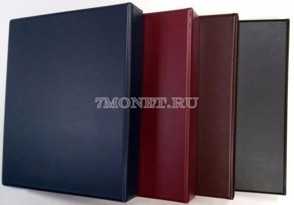 папка-переплет 230х268 мм кожезаменитель 4-кольцевая механика
