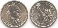 США 1 доллар 2007 год Джон Адамс